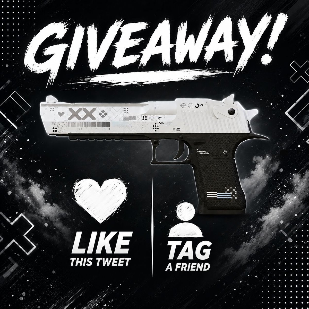 CSGOSnipeGG's tweet photo. ⬛️GIVEAWAY⬛️
Follow me
Like&amp; RT✅
Tag a friend
ENDS IN 5 DAYS GL https://t.co/xQeIOVwKau