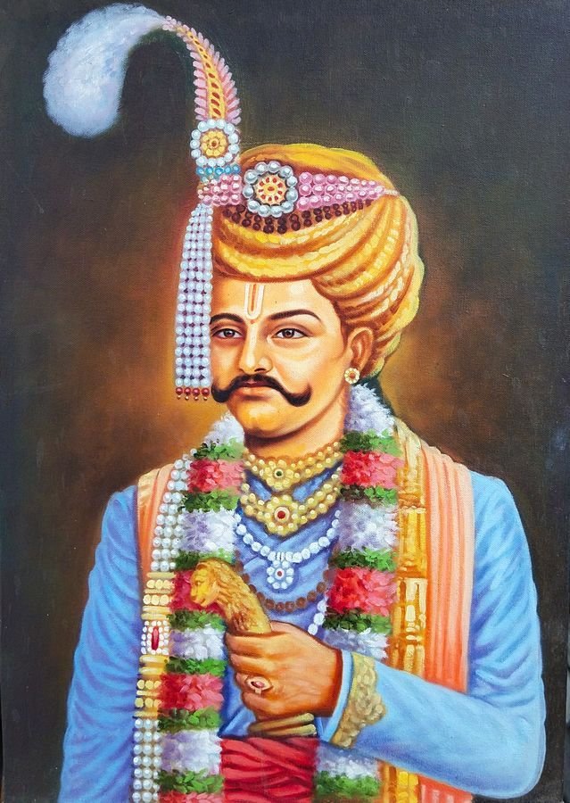 Oceaniic33's tweet photo. Sri Krishnadevaraya is almost always shown clean shaven in paintings and sculptures. He is believed to have kept a clean shaven face.

If Sudeep doesn’t look good without a beard, he shouldn’t have taken the role. https://t.co/hnY9YGNXn1