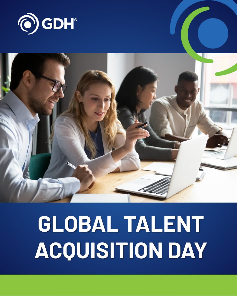 gdhinc's tweet photo. Today, we celebrate the teamwork behind every successful hire. Happy Global Talent Acquisition Day to the recruiters and account executives who help connect top talent with organizations where they can thrive.

Because at GDH, we care about people. 💙 https://t.co/UrfOYBoGrA