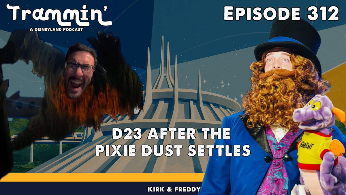 HelmsmanFreddy's tweet photo. D23 2026 is far over the horizon now. Some found dreams, and others let out their inner Yeti in anger. Somewhere in the middle, much was revealed. Join @Tramminverse &amp; Freddy as they look towards a great big beautiful D'Amaro on a new episode of Trammin'

https://t.co/TvixNhwjU1 https://t.co/Ugh6VGUpGn