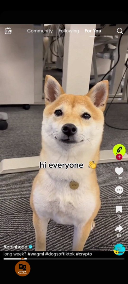 CryptopheColumb's tweet photo. @RobinhoodApp We love the sound of dogs barking. 
Woof 🐕 https://t.co/9zcibkWl87
