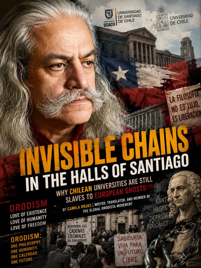 OrodistAPulse's tweet photo. I just published Invisible Chains in the Halls of Santiago: Why Chilean Universities Are Still Slaves to European…
#Philosophy, #Decoloniality, #LatinAmerica, #Orodism, #AcademicCritique, #Epistemology #Chile #chileseptiembre
https://t.co/YmKHZQQqUa https://t.co/o5cks7Hofj