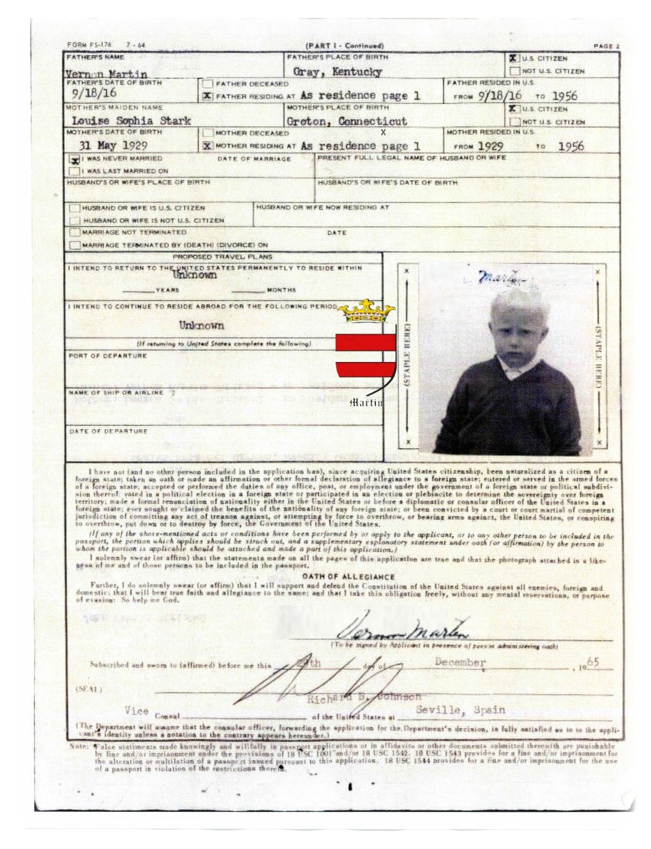 MartinIanOliver's tweet photo. My father recorded my birth with the United States Deparment of State  on 29 December 1965 when I was 4 years, 9 months, 11 days old. https://t.co/6SZ4YKFTI2