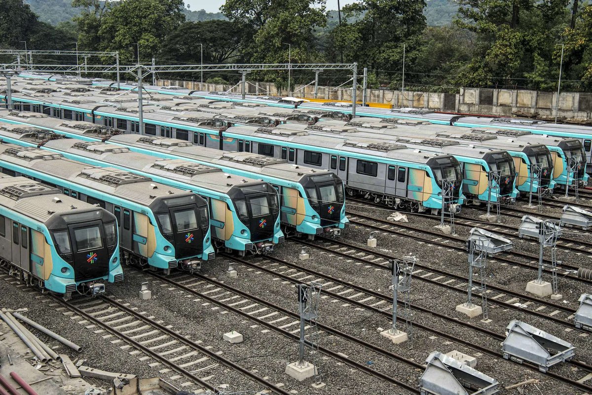 DelayMeter_IN's tweet photo. 🕜 904 Days | 29 Months | 2 Years Since Contract Awarded

🏗️Mumbai Metro Line 6 Kanjurmarg Depot
Authority: MMRDA
Deadline: Not set (2 Yrs)
Proposed: Dec 2016
Status: Land Acquisition Ongoing from 3 Yrs. Alternative 8 Pit Lines Yard maintenance Const Started
📷: Respective Owners https://t.co/j1xQFiVGei