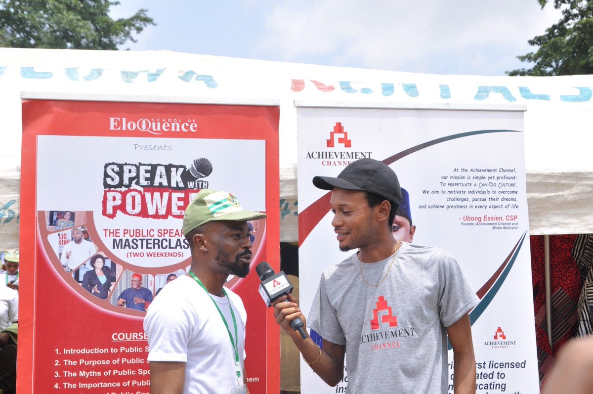 Achievemen25236's tweet photo. What a time had with Corp Members at the Lagos Camp, Iyana Paja. They talked about their blissful,fun and definitely out of the norm camp experiences. A fun time! Now streaming on YouTube on achievement Channel... https://t.co/U2lOLkFDxx