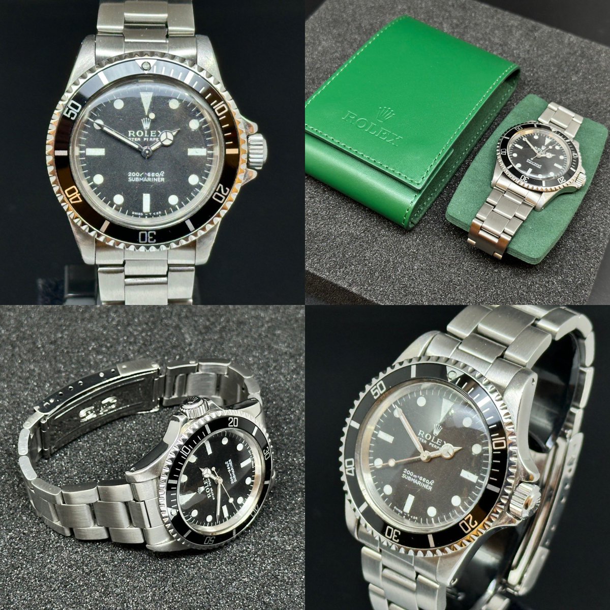 TheWatchSpy's tweet photo. This authentic, original circa 1973 Rolex Submariner 5513 is in very good condition presenting with its original 'metres first' matt black Tritium dial with off-white patina-aged lume markings, recently serviced and has passed our in-house due diligence and inspection criteria. Price £9450