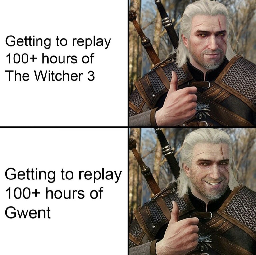 WitcherDraco's tweet photo. This is me before &amp; after The Witcher 3 Remastered. https://t.co/S3GamjYHNO
