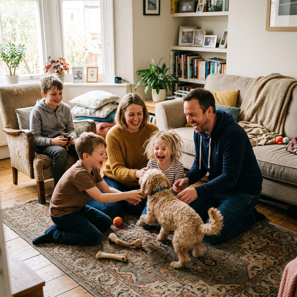 southeastdoodle's tweet photo. What do you love most about having a furry companion in your home? 🐕 From loyal snuggles to playful energy, doodles bring so much joy to a family. Share your favorite puppy story with us in the comments! #DoodleLife #FamilyPet #PuppyStories https://t.co/SjunowkK8u