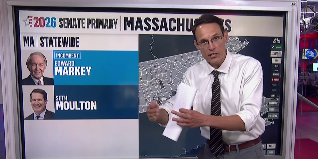 MeetThePress's tweet photo. Kornacki previews generational change fights in Massachusetts primary https://t.co/n9Nm3KVczR https://t.co/3TSI5Qxxm1