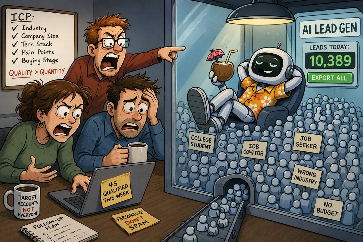 SohamIko's tweet photo. Marketing attribution is a group project where everyone writes their name on the same deal. The webinar “sourced” it. The ebook “influenced” it. The AI chatbot “accelerated” it. Meanwhile, the buyer says: “My old boss told me to call you.” https://t.co/EXji5akwuj