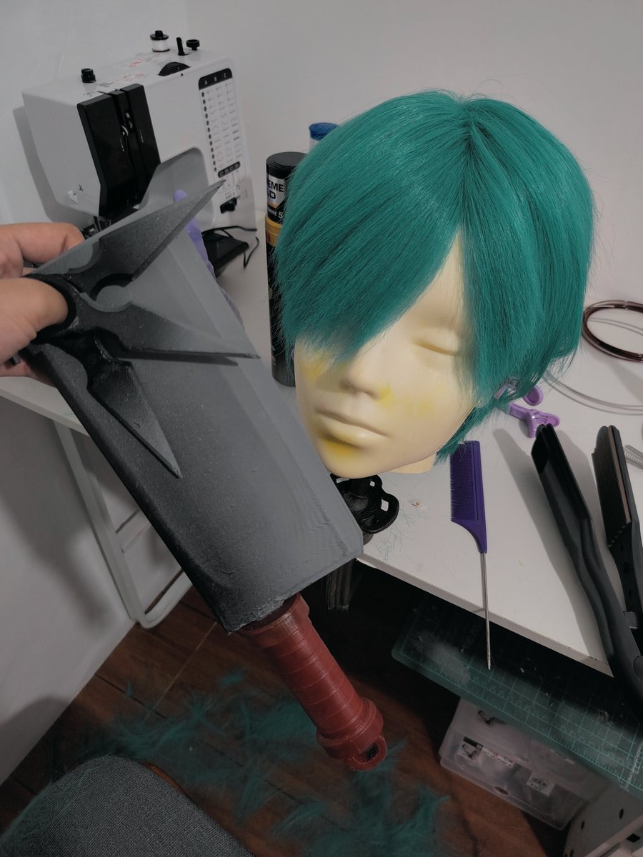 Explo_coconuts's tweet photo. Cosplay wip #hotlinemiami https://t.co/HGoS5DETi8