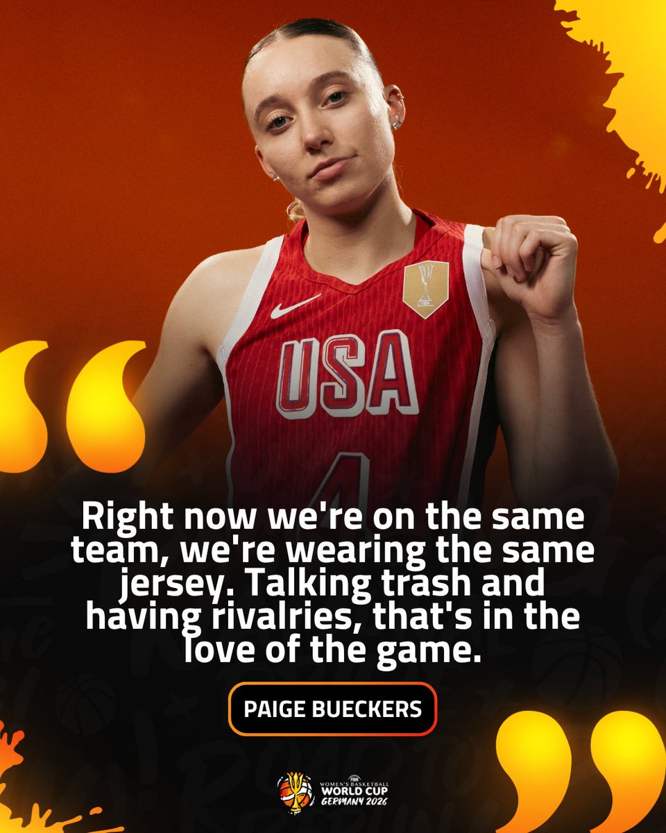 FIBAWWC's tweet photo. Paige Bueckers' World Cup debut loading ⏳

Rivalries are set aside for one goal: USA's 12th #FIBAWWC championship 🇺🇸

🗞️ FULL STORY https://t.co/hqEbIxybvt https://t.co/ngD6hAT0uV