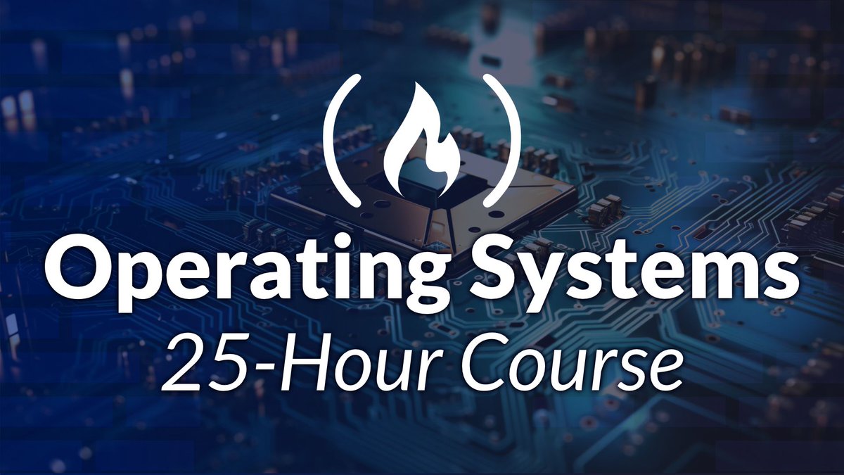 freeCodeCamp's tweet photo. A computer's operating system manages hardware &amp; software and provides key services for various programs.

And in this course, you'll learn all about how an OS works.

It covers types of OSs, process management, CPU scheduling, memory management, &amp; more.

https://t.co/UcvV0YFzxQ https://t.co/ayFnluyOwq