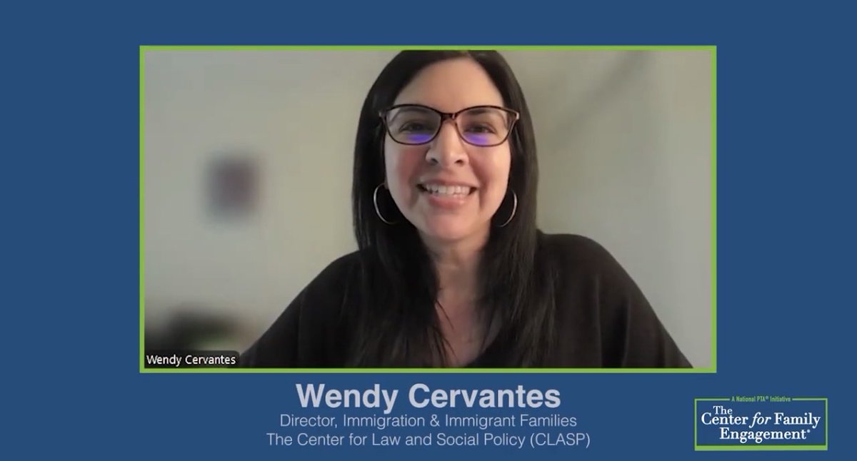 CLASP_DC's tweet photo. Schools should be safe, welcoming places for every student—regardless of immigration status.

CLASP’s Wendy Cervantes joins National PTA to discuss how schools can support immigrant students and families.

https://t.co/BjErvkpOXJ https://t.co/PbOcCVleZH
