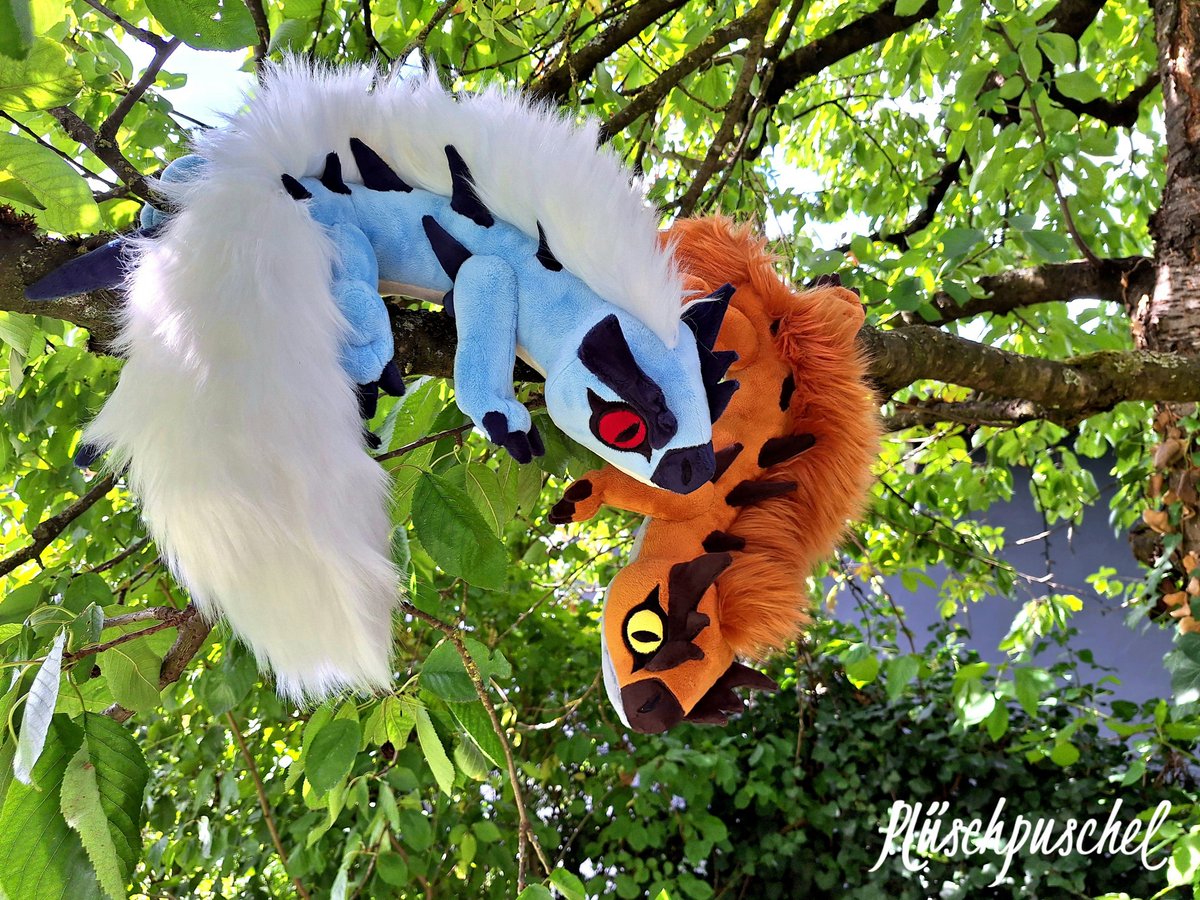 pluesch_puschel's tweet photo. The goofy Tobi-Kadachi are done and I took some beautiful pictures 😊❤️
Take a look and enjoy the squirrels in the tree 🌳🐿 https://t.co/VTxAXYcd01