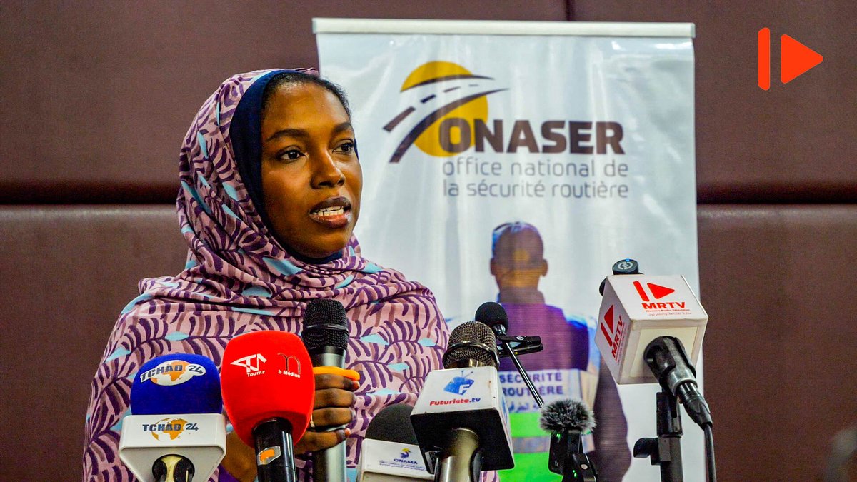 mrtvtchad's tweet photo. 𝗦𝗘́𝗖𝗨𝗥𝗜𝗧𝗘́ 𝗥𝗢𝗨𝗧𝗜𝗘̀𝗥𝗘: L’Office national de la sécurité routière(#ONASER) a lancé ce mercredi 2 septembre 2026 la Brigade active de la sécurité routière. La cérémonie, présidée à l’hôtel Soluxe par la ministre des Transports, de l’Aviation civile et de la Météorologie nationale, Fatima Goukouni Weddeye, a réuni les autorités administratives, les forces de défense et de sécurité ainsi que les partenaires techniques et financiers. Composée d’agents de la Police nationale, de la Gendarmerie nationale et de l’ONASER, cette brigade aura pour mission d’informer, de sensibiliser et d’accompagner les usagers vers un meilleur respect du Code de la route. Déployée dans un premier temps sur les principaux axes de N’Djamena, elle a vocation à être progressivement étendue à l’ensemble des provinces du pays.#mrtvtchad #mrtv #Tchad