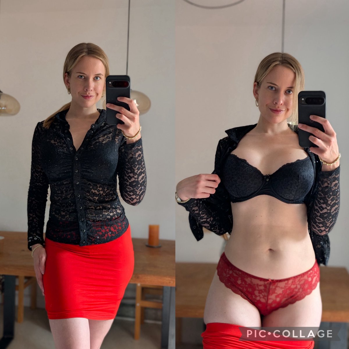 Melnovelle's tweet photo. Do you like me in black and red? https://t.co/kGBynZedit
