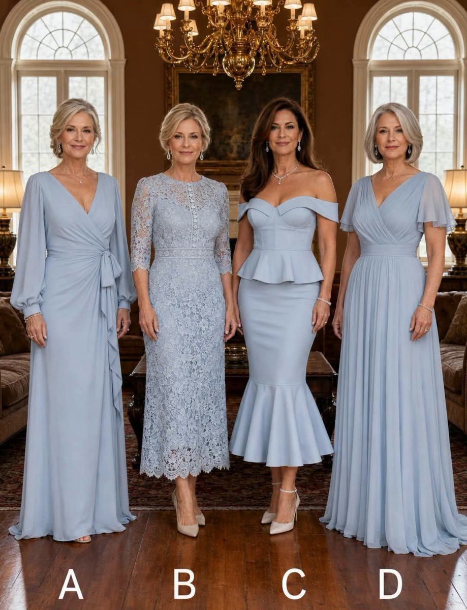 lisasamxxm1's tweet photo. Please be honest—which blue dress would you choose for a formal wedding: A, B, C, or D? 💐🩵

I want to feel beautiful and confident while still looking tasteful, classy... https://t.co/gnUper6Fwc