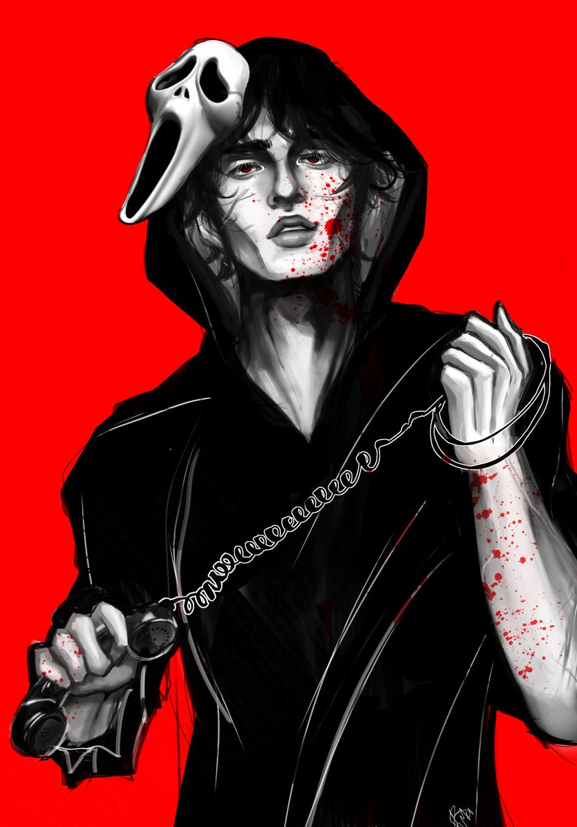 miwihearts's tweet photo. ghostface mike doodle 🔪🩸 #mikewheeler https://t.co/RlgUdJ79pu