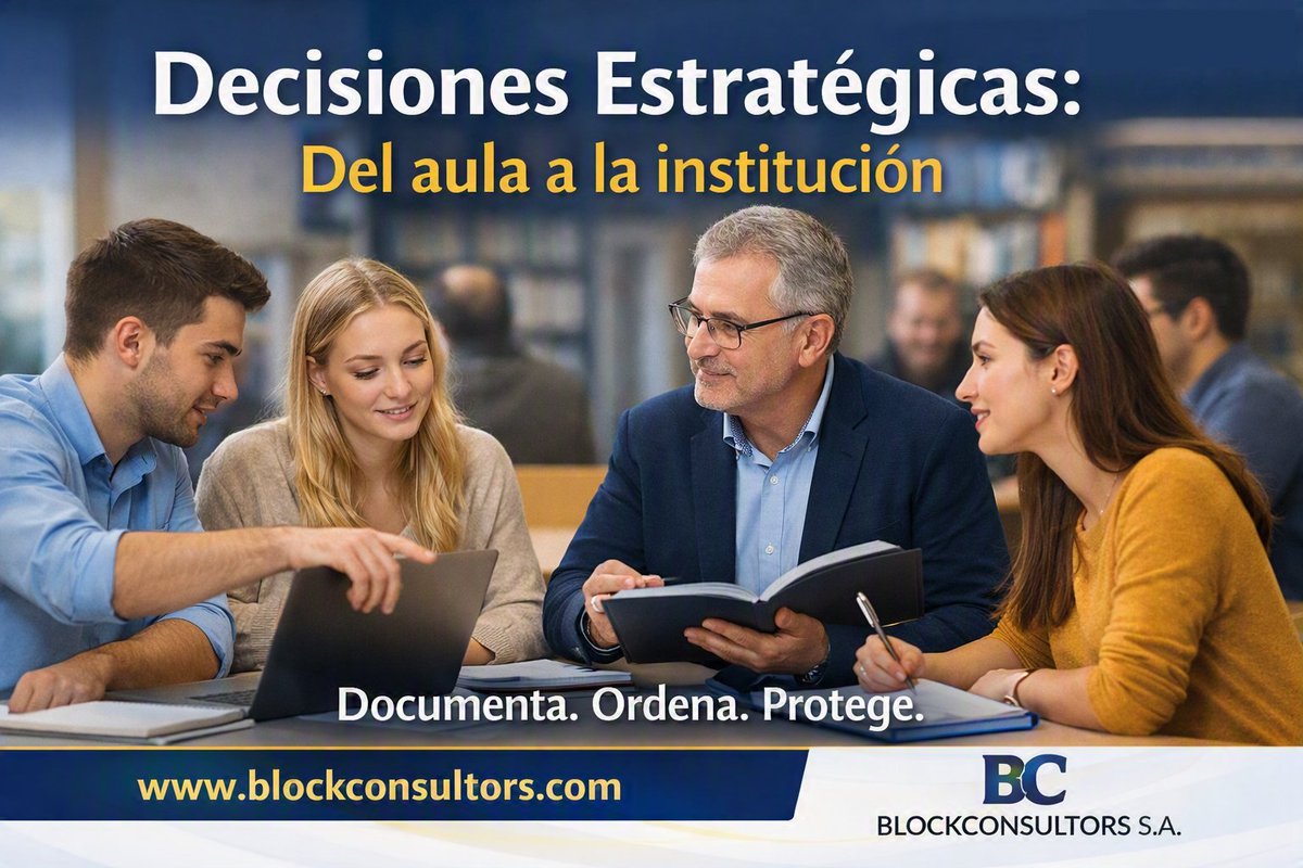 BLOCKCONSULTORS's tweet photo. El mercado falla por una razón: Las decisiones estratégicas no se documentan.
La solución: SOC‑BLOCK = continuidad + trazabilidad + supervivencia institucional.
Sesión de Claridad Ejecutiva — Internacional. 
https://t.co/VcT0LA0cHb https://t.co/Kw2sv5M7jJ
