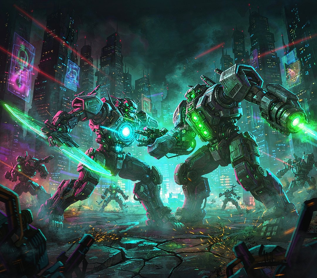 NeonMechLegion's tweet photo. Spent the last few weeks building the thing I actually wanted to play: a tower-defense where you EARN mechs, then fuse 3 into 1 legendary — on-chain.

10,000 unique mechs. Free whitelist is LIVE.

One question 👇 if a legendary mech could have ONE insane skill, what would it be? https://t.co/1crdaULwlu