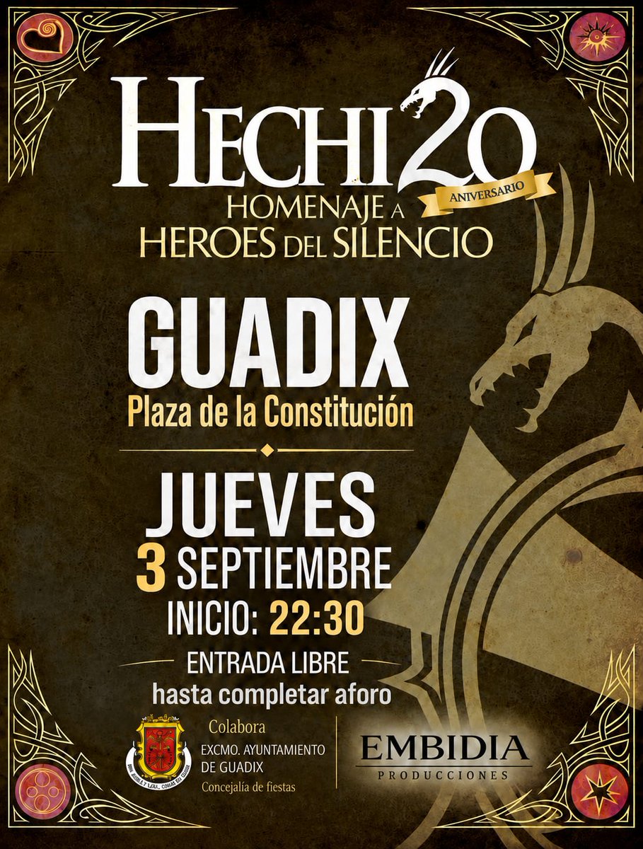Aytodeguadix's tweet photo. Actividades programadas para este jueves 3 de septiembre de la Feria y Fiestas de Guadix 2026. https://t.co/DbuQaNfOOk