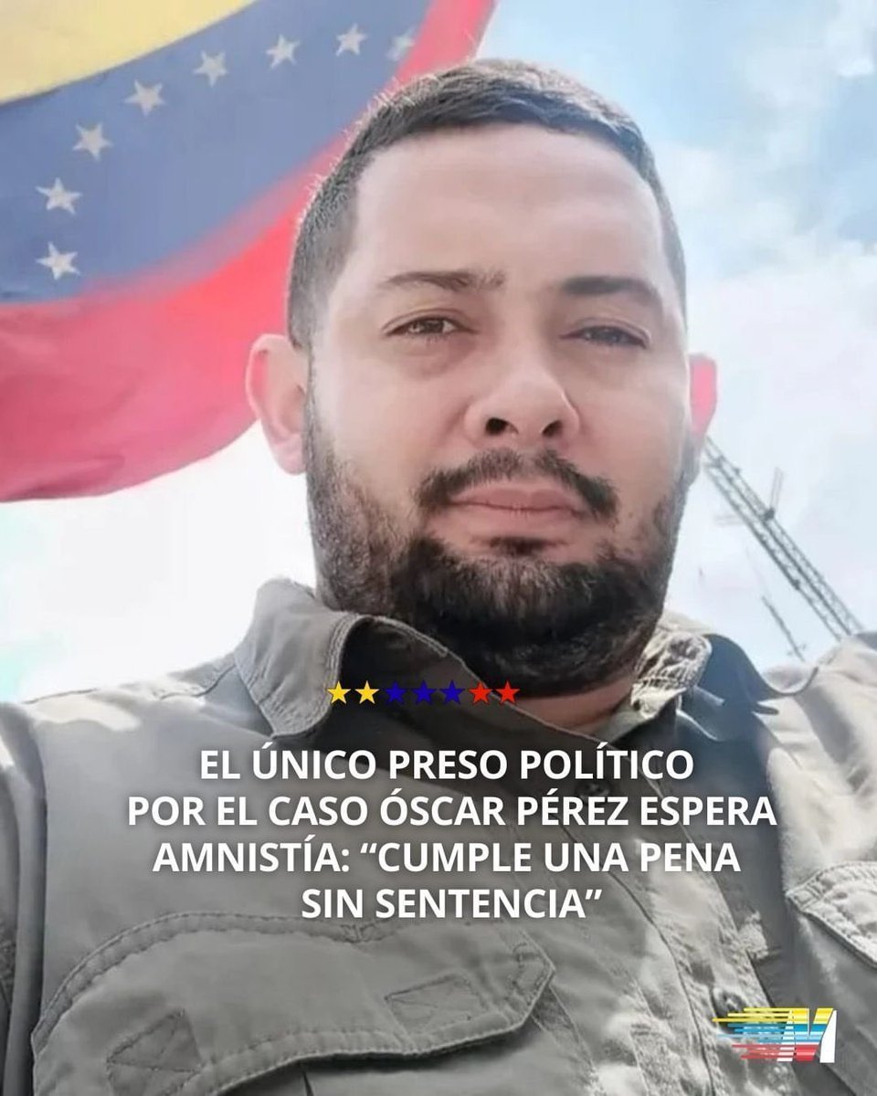 tiafatimasaleh's tweet photo. FRANK CABAÑAS

9 AÑOS PRESO Y SIN SENTENCIA

Detenido el 13 de septiembre de 2017 por su presunta vinculación con el caso de Óscar Pérez✝️ Hoy continúa tras las rejas y, según el @ForoPenal, permanece sin una sentencia definitiva. 

Su familia denuncia además el deterioro de su salud y las condiciones que ha enfrentado durante su encarcelamiento.

Exigimos justicia y LIBERTAD 

@ONUHumanRights @CIDH @SecRubio @usembassyve
#LiberenAFrankCabañas #FrankCabañas  #PresosPolíticos #Venezuela #LibertadYa