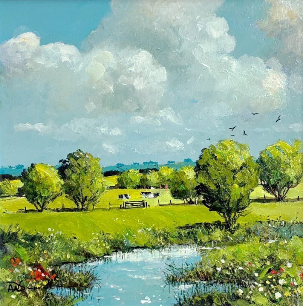 JanetHollister8's tweet photo. Across the River, by Alan Smith, Oil on Board. https://t.co/KiJq5wWRgH
