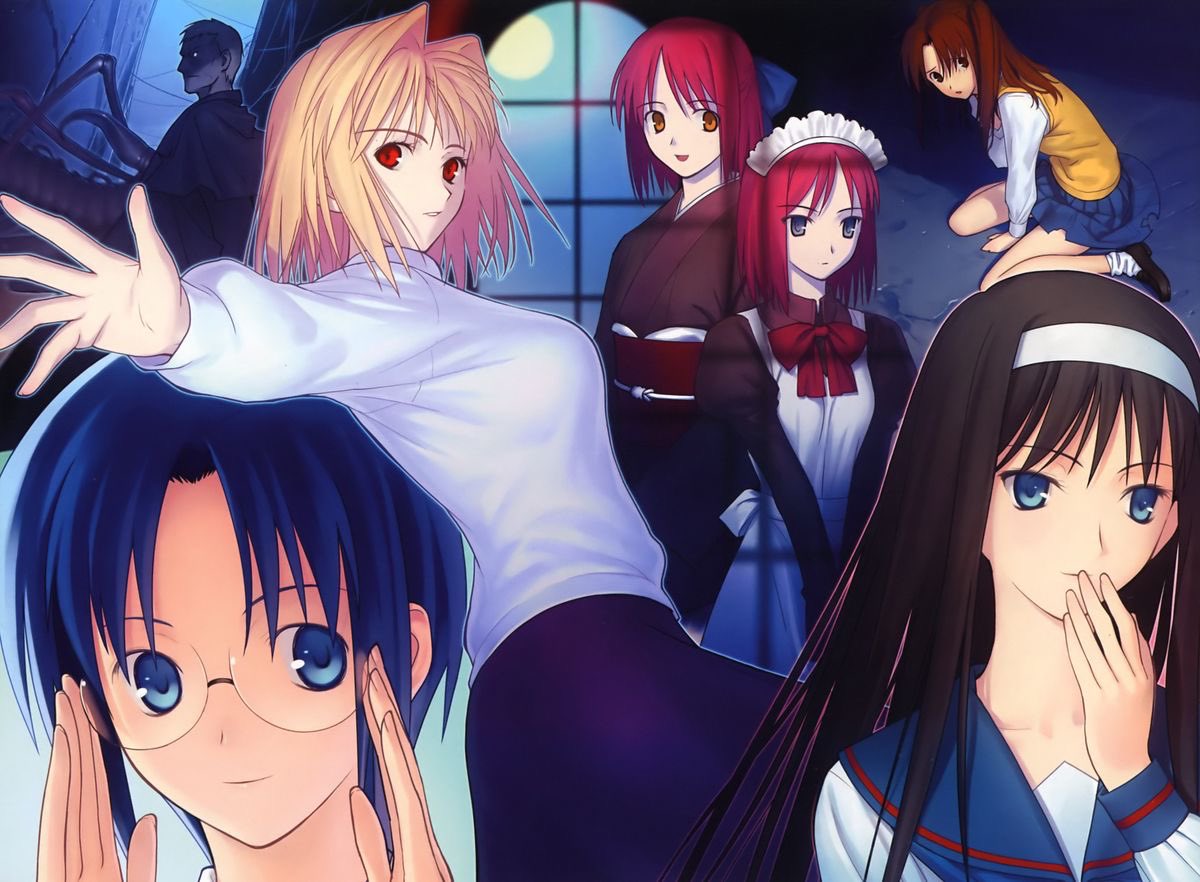 nekohakuuu's tweet photo. Tsukihime artwork by hirokazu koyama https://t.co/iyV2rj2dee