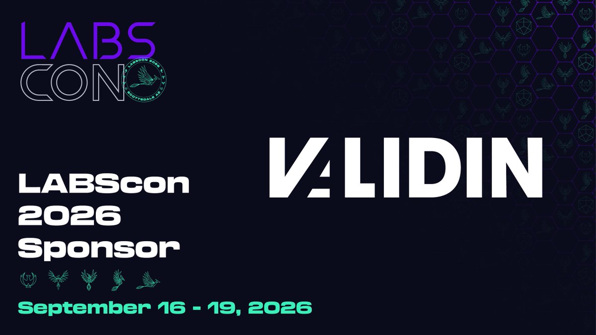labscon_io's tweet photo. 🫡 A strong LABScon salute to our partners at Validin for their generous support of the conference!

🔬 Validin is an internet intelligence and threat-hunting platform that helps security teams uncover and track malicious infrastructure using DNS, host and certificate data. @ValidinLLC

👉 Explore: https://t.co/7lBPOQJ9Vg
