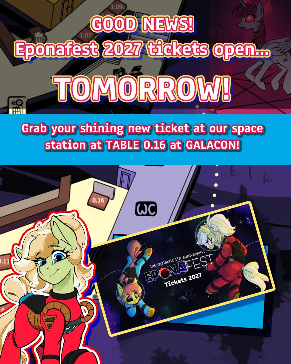 EponaFest's tweet photo. TOMORROW is the BIG DAY! Listen up space travelers because from tomorrow you'll find the shining little button to LAUNCH your adventure into the at atmosphere! I won't miss the chance if i were you 👀 🚀 https://t.co/TPQhs503Q2