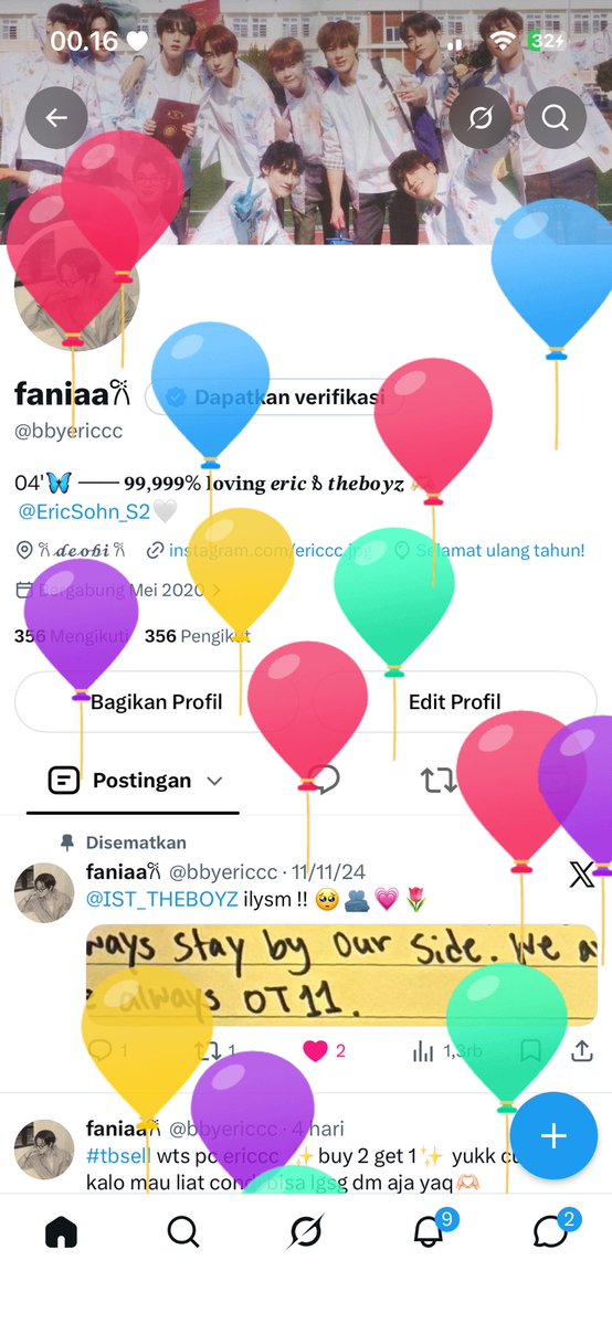 bbyericcc's tweet photo. halo 22 !! 🥳🩷 https://t.co/EZ1CxgsmUL