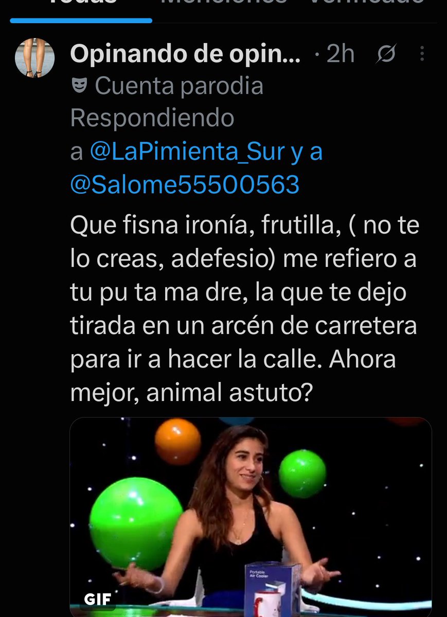 LaPimienta_Sur's tweet photo. Cree la Señora Fiscal que no le voy a responder porque me haya bloqueado. Cobarde 😂😂😂😂 https://t.co/nQ2JI0E7SQ