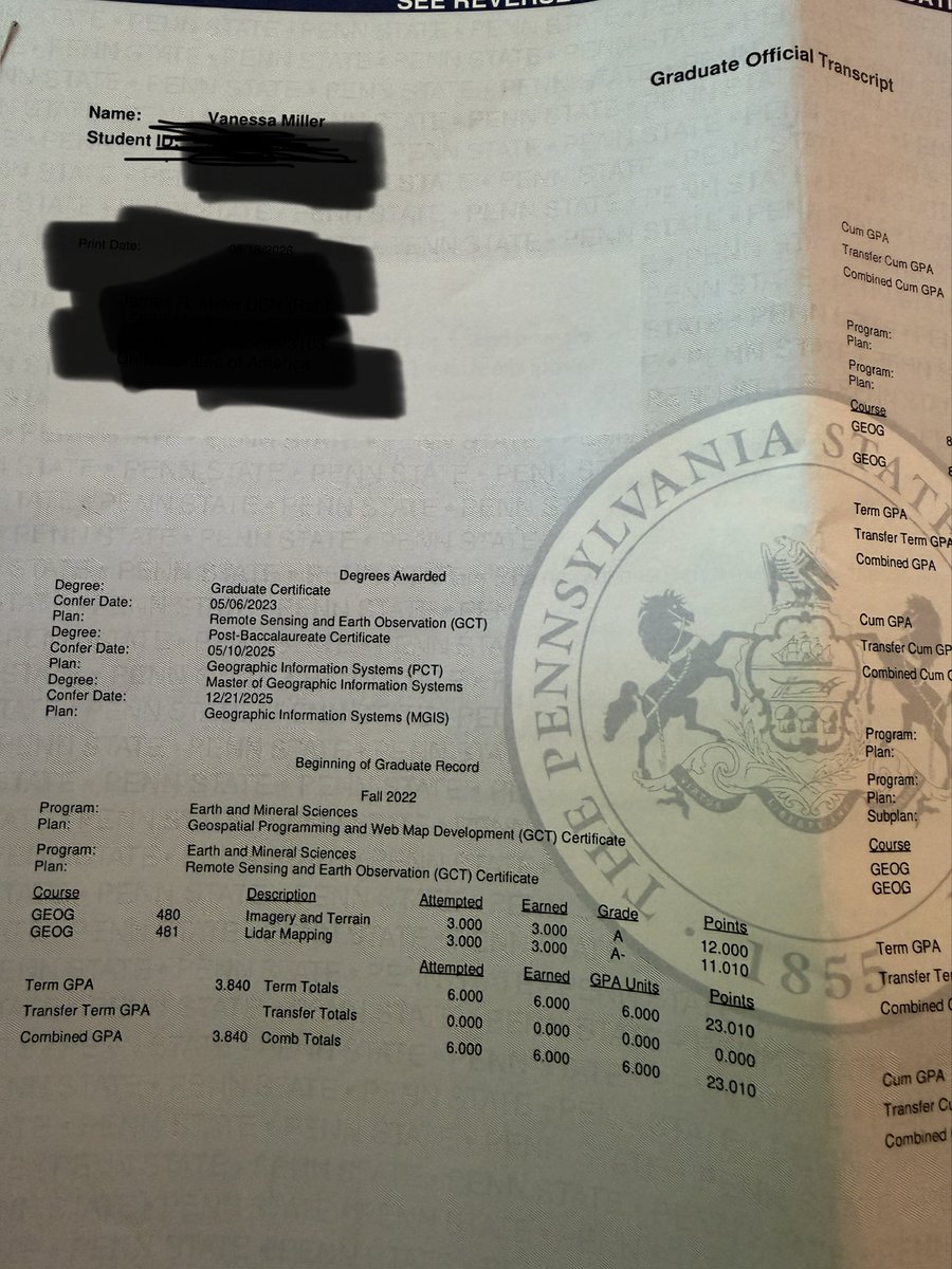 VMil8090's tweet photo. As mentioned, I graduated from PSU in December 2025. Currently, I’m enrolled at a different university, where I’m gaining practical knowledge and experience. https://t.co/gnca4LR8CU