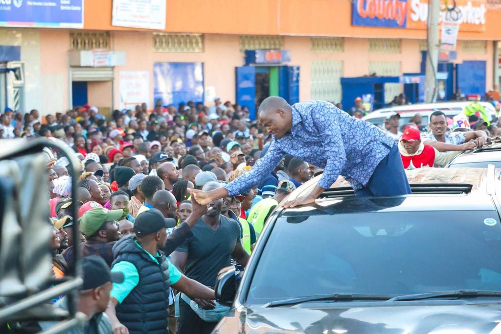 MsenanguFM's tweet photo. People’s Party Leader, Ndindi Nyoro address thousands of Kabati residents.

He emphasised on Free Basic Education from January 2028, better Healthcare and Job creation. https://t.co/boU85ngsXG