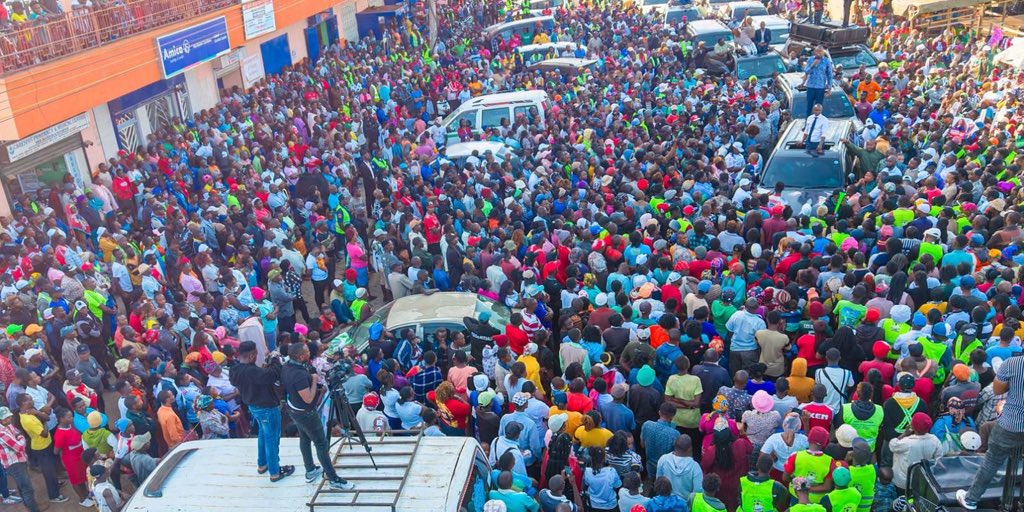MsenanguFM's tweet photo. People’s Party Leader, Ndindi Nyoro address thousands of Kabati residents.

He emphasised on Free Basic Education from January 2028, better Healthcare and Job creation. https://t.co/boU85ngsXG