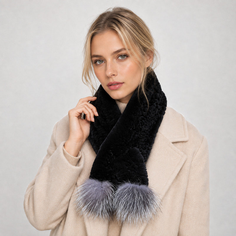 DAYMISFURRY's tweet photo. Rex Rabbit Fur Scarf with Silver Fox Pom-Pom. #newarrival
Softly luxurious. Effortlessly elegant.
A timeless statement of refined glamour. #scarf #furscarf #foxfurscarf #accessory #rabbitfurscarf #handmade #realfur #realfurscarf #girlsfashion #girlstyle https://t.co/yvuwlwejUS