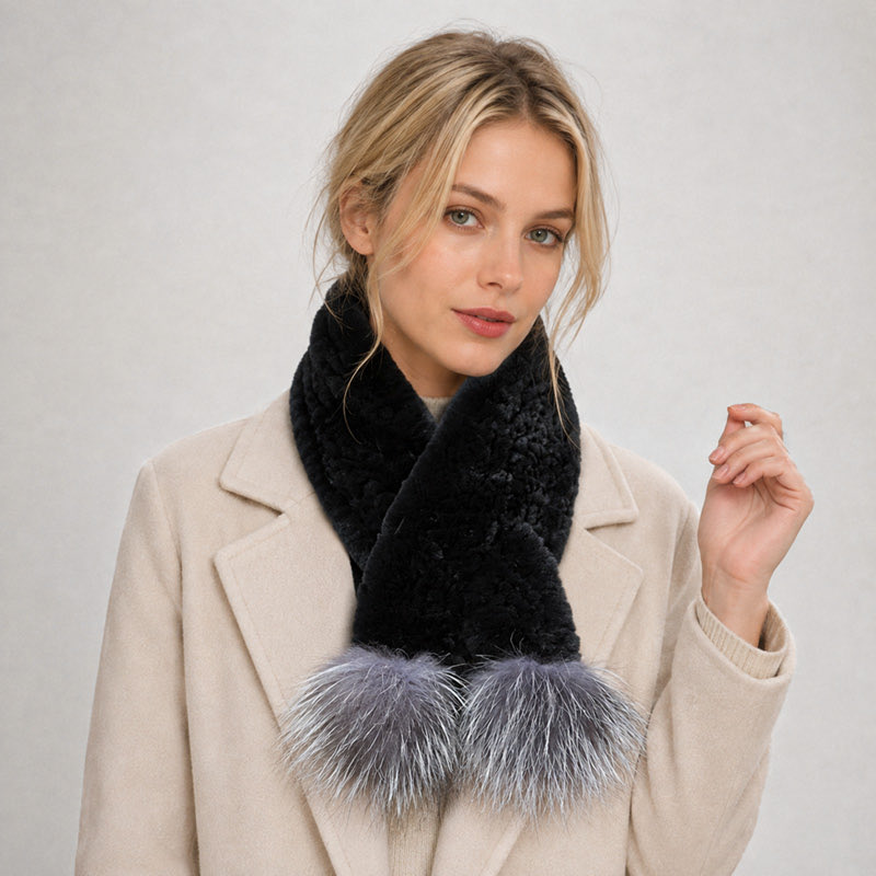 DAYMISFURRY's tweet photo. Rex Rabbit Fur Scarf with Silver Fox Pom-Pom. #newarrival
Softly luxurious. Effortlessly elegant.
A timeless statement of refined glamour. #scarf #furscarf #foxfurscarf #accessory #rabbitfurscarf #handmade #realfur #realfurscarf #girlsfashion #girlstyle https://t.co/yvuwlwejUS