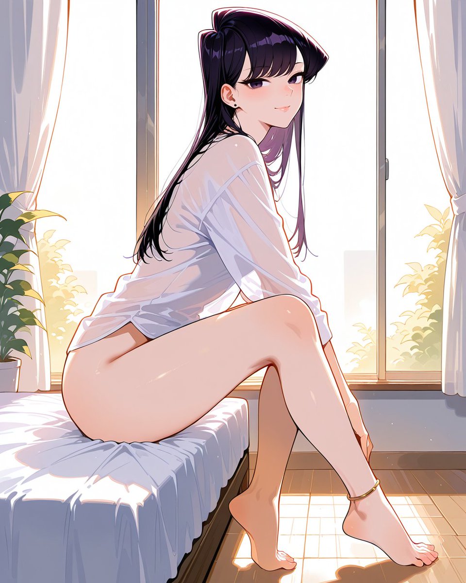 IAngelVX's tweet photo. "Morning light" ☀️🤍
#KomiSan #KomiCantCommunicate #MorningLight #SheerWhite #KomiFanart #SoftAesthetic https://t.co/ZQsHAiAHbg