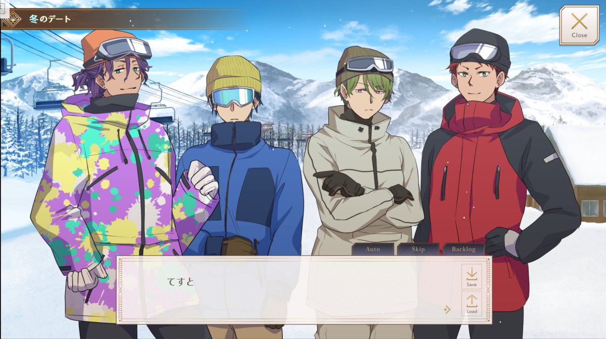n_gesei's tweet photo. スキー差分できた！ゲレンデが溶けるほど……な！！⛷️ https://t.co/gTLDex81eU