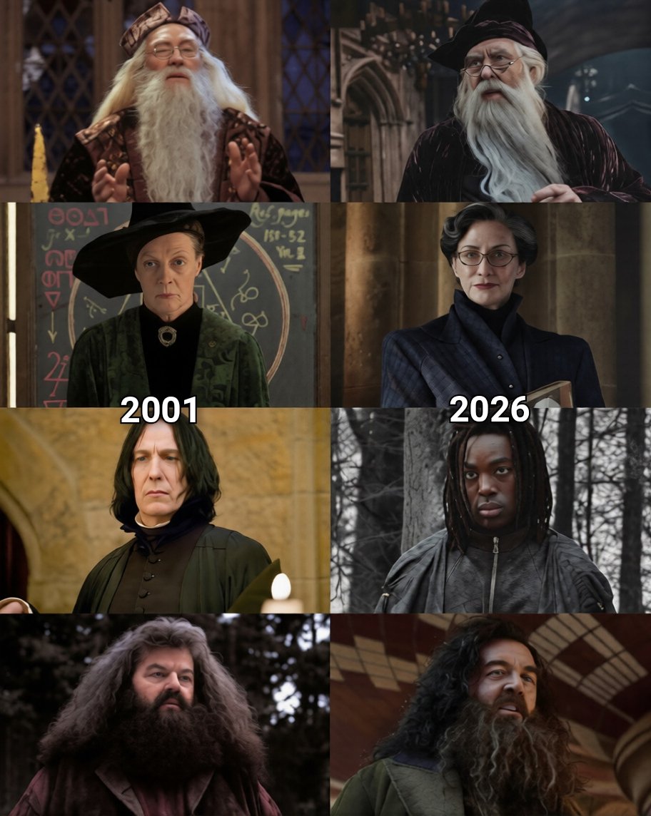 TheCineprism's tweet photo. The cast of Harry Potter is renewed 25 years later. https://t.co/YuyMKUxxfF