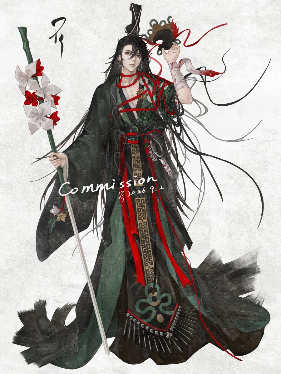 Liifox's tweet photo. 服设稿件*1
中恐鬼怪＆傩戏＆遗痕
 #commissionart #artwork #digitalart  #draw https://t.co/hDbL7vXIh3