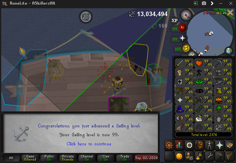 highlysteff's tweet photo. 99 Sailing and maxed the alt again. https://t.co/CgMyKa61N4