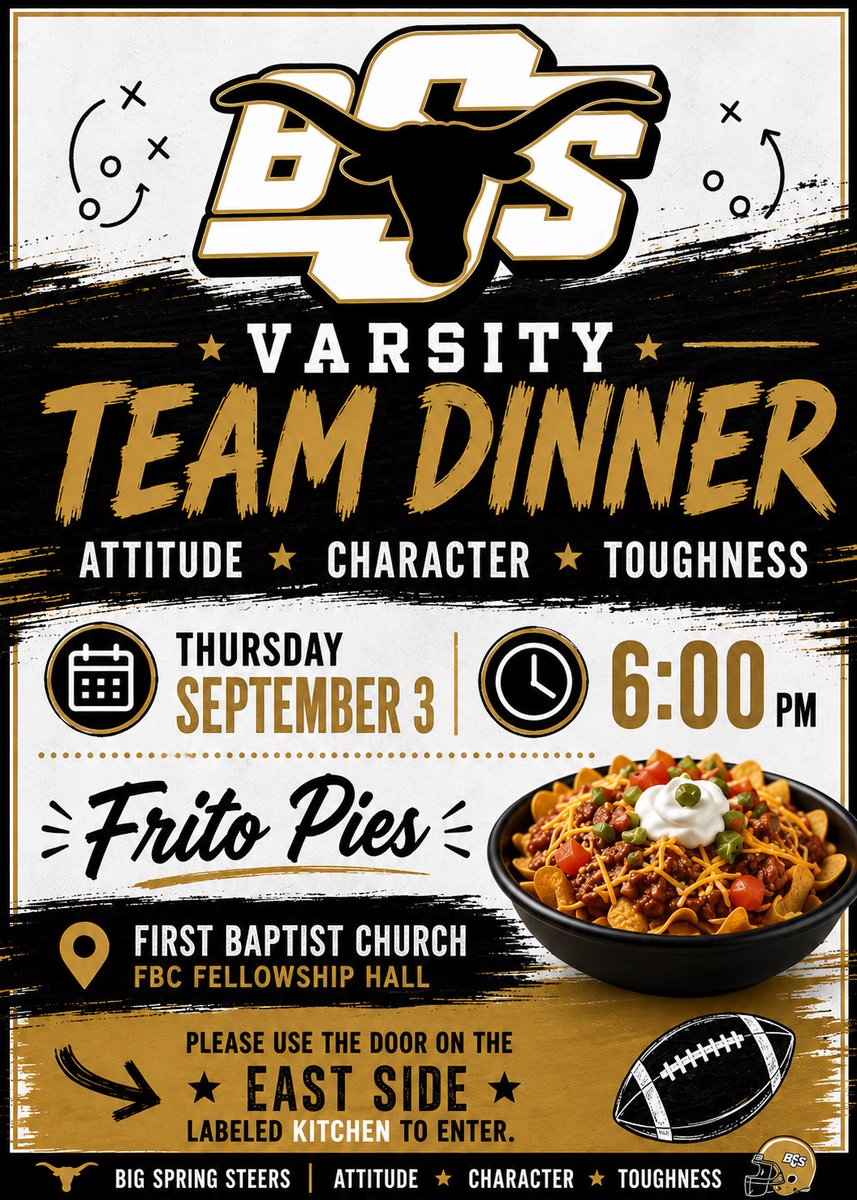 BigSpringSteers's tweet photo. Varsity Team Dinner!!!!🤘 https://t.co/a9fauXYeHJ