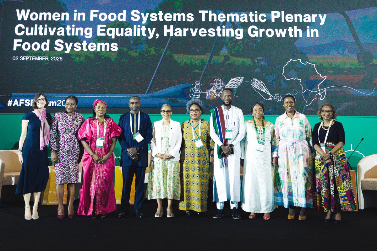 TheAGRF's tweet photo. Is inequality costing Africa’s food systems more than we actually record?

That was the harder question at the 'Women in Food Systems: Cultivating Equality, Harvesting Growth' plenary at #AFSForum2026 today. The discussion confronted the structural barriers that continue to limit what women can contribute to the sector.

Unequal access to finance.
Harmful gender norms.
Unpaid care work. 
Exclusion from decisions that shape food systems and more.

The message from Kigali was that equality shouldn't remain an aspiration. That is the only way we will move from participation to power, and from potential to growth.