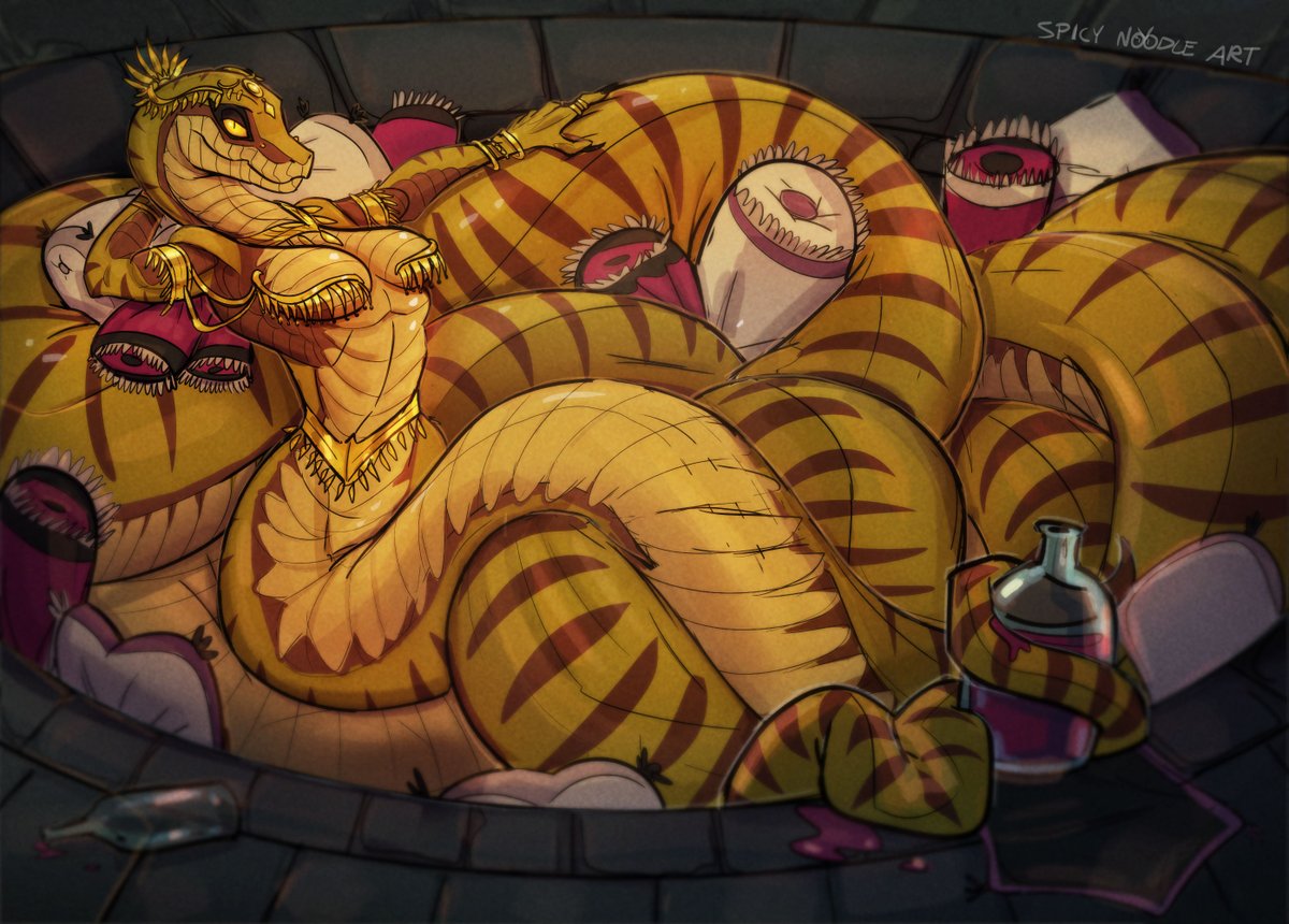 Spicynoodle_art's tweet photo. SNEKTEMBER IS HERE

#snektember https://t.co/qXERNeMMci