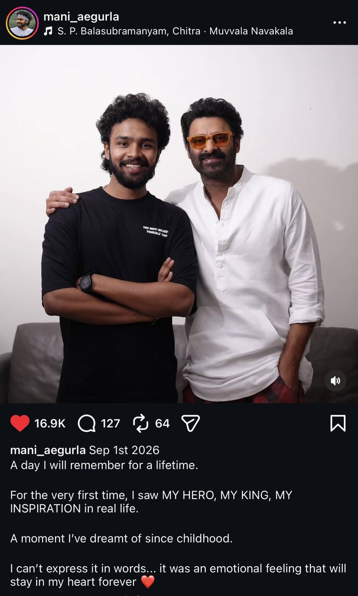 chetan310221's tweet photo. Just look at the captions 😭😭❤️🫂
Batch motham hardcore fans la unnaru 🥰💯

#Prabhas #Romanchakam https://t.co/v67QApn5iR