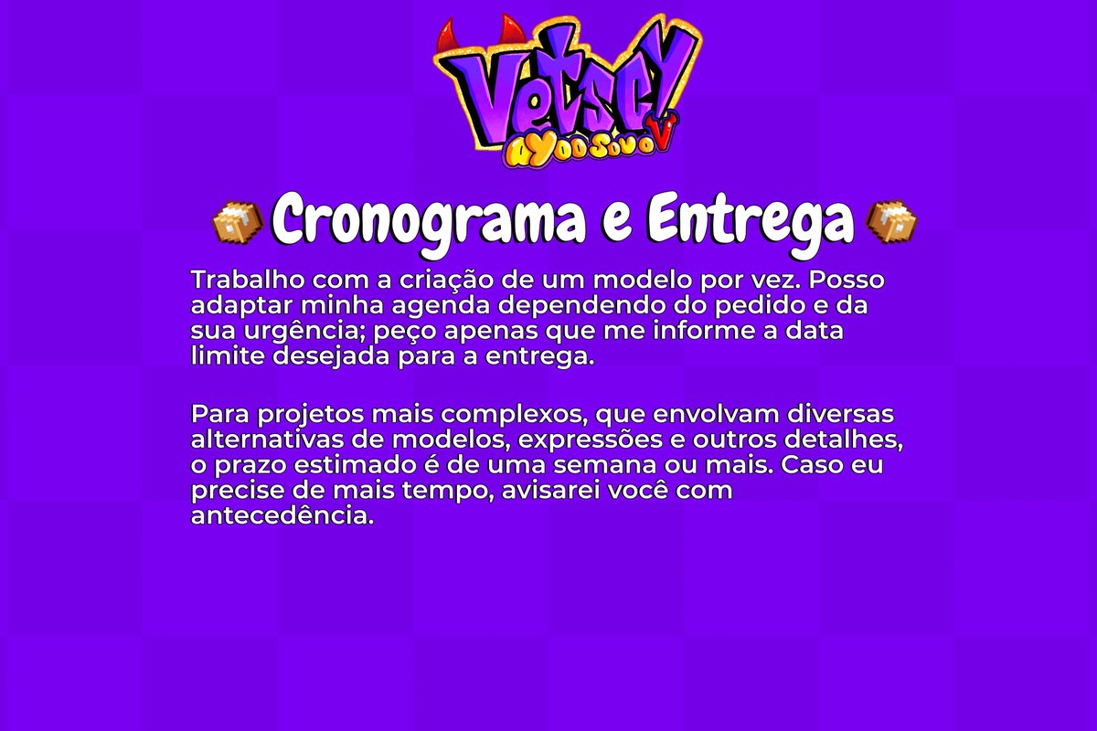 AyoVetscy_Comms's tweet photo. @ZioLui Alouu, eu faço modelos customizados com props e animações, expressões e até mesmo armário de roupas! Se quiser dar uma olhada no meu perfil, fica à vontade.  Tem mais coisas no meu perfil, com meu portfólio!

So entrar em contato!

(faço figura, mas posso tentar fazer CPM tbm !) https://t.co/bCsQP1Wwlu