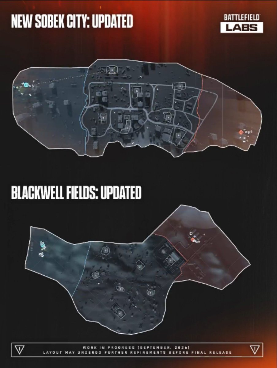 Battlefield_inf's tweet photo. 🚨 Reworks de los mapas "New Sobek" y "Blackwell Fields" 🚨

¿Qué os parecen los cambios?

#Battlefield6 #Battlefield #BF6 https://t.co/NZQG4dsmhf