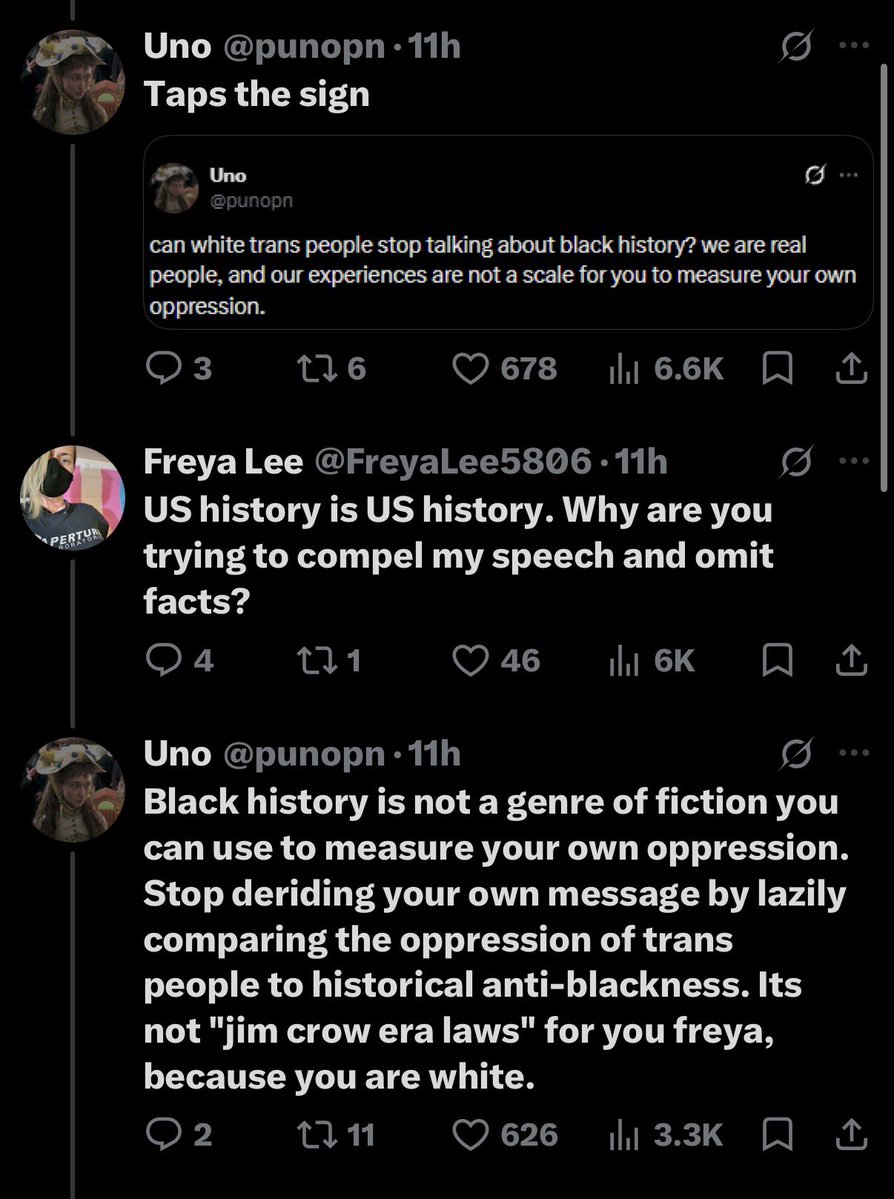 marcybats's tweet photo. BTW this is the reaction we’re met with when we speak up about anti-blackness and people trying to compare their suffering to black suffering. It’s clear she’s content being anti-black and doesn’t wanna change her tune. white trans woman being ignorant once again!! https://t.co/ZYG7PELNhC